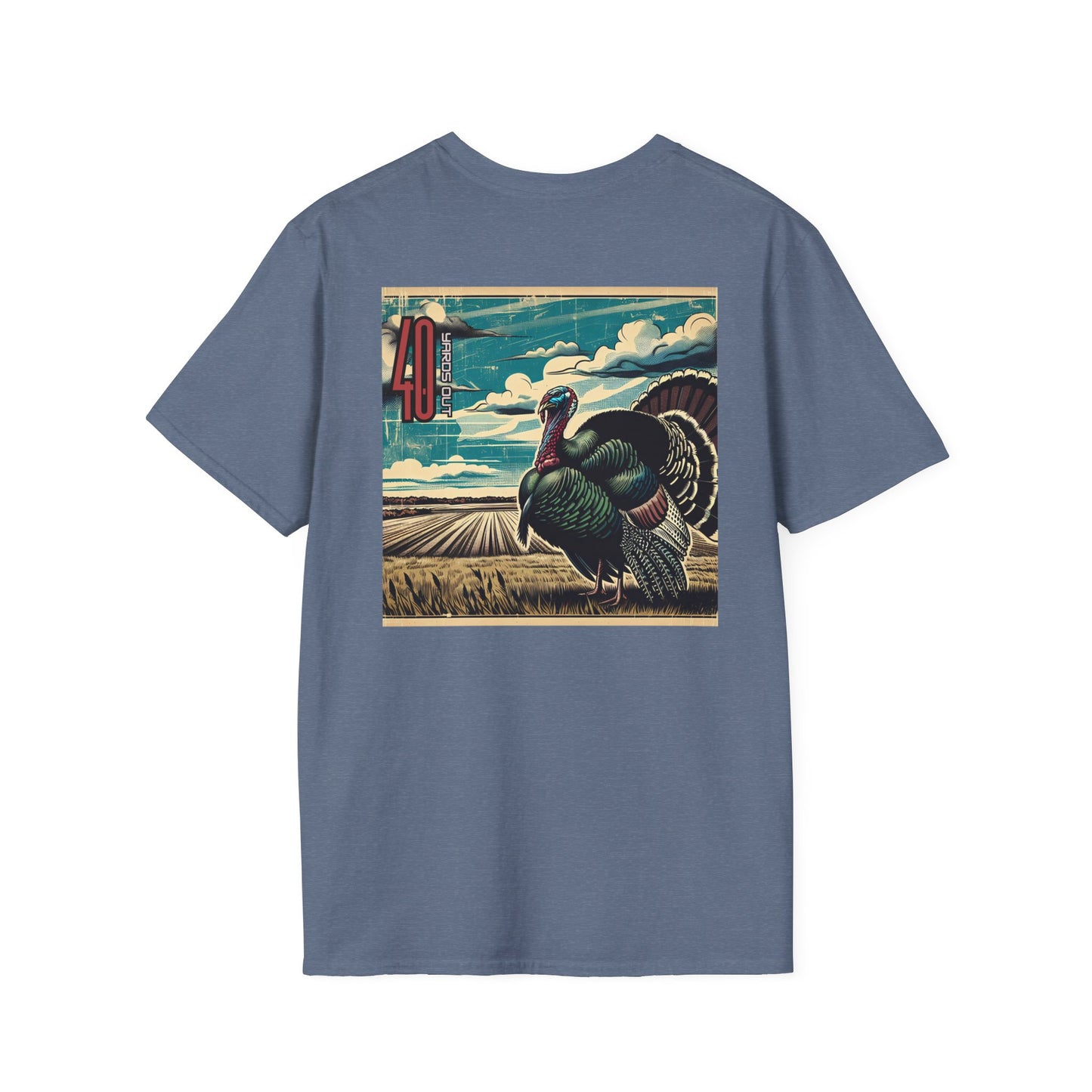 40 Yards Out Turkey Unisex Softstyle T-Shirt