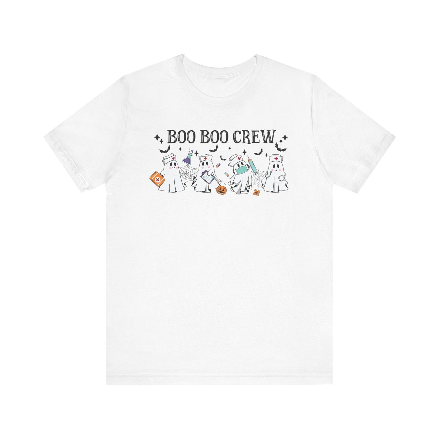 BOO BOO CREW HALLOWEEN NURSE Unisex Jersey Short Sleeve Tee