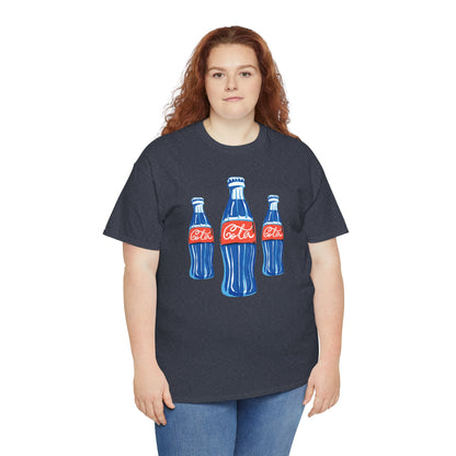 Coca Cola Retro Design Adult Heavy Cotton Tee