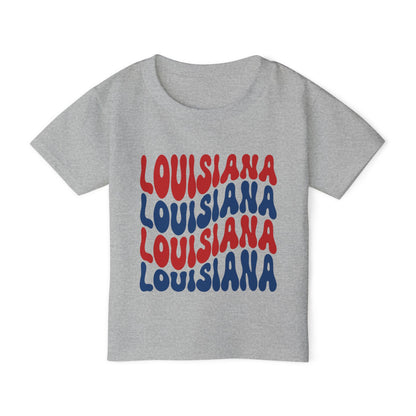 Toddler Louisiana Red White and Blue T-shirt