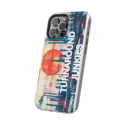 Turnaround Junkies  Red Sun Rising Magnetic Tough Cases