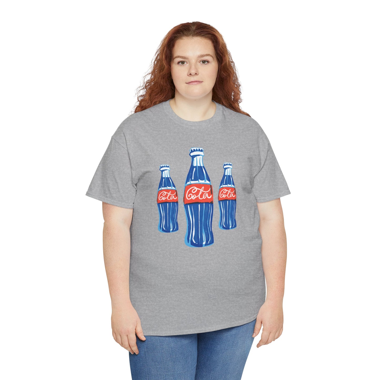 Coca Cola Retro Design Adult Heavy Cotton Tee