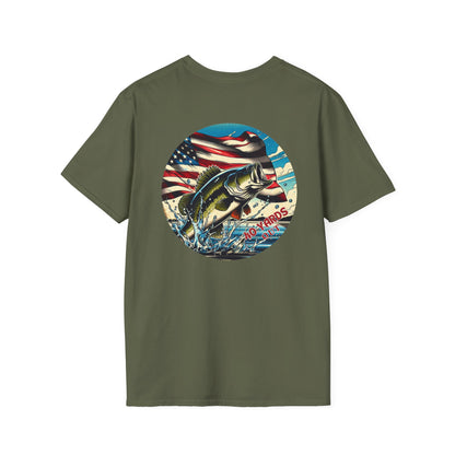 40 Yards Out American Bass Unisex Softstyle T-Shirt