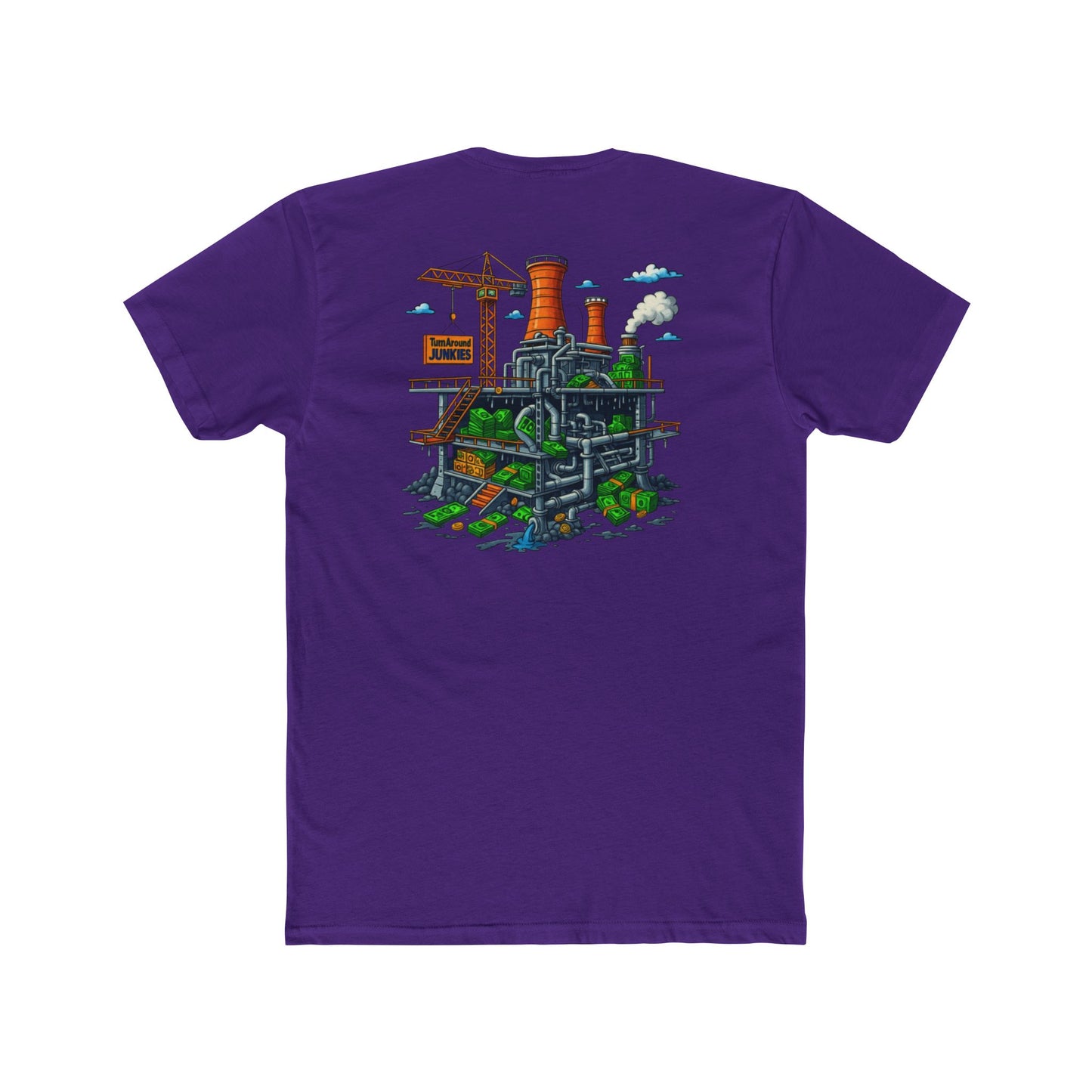 Turnaround Junkies "Stacks On Deck #2" Cotton Crew Tee