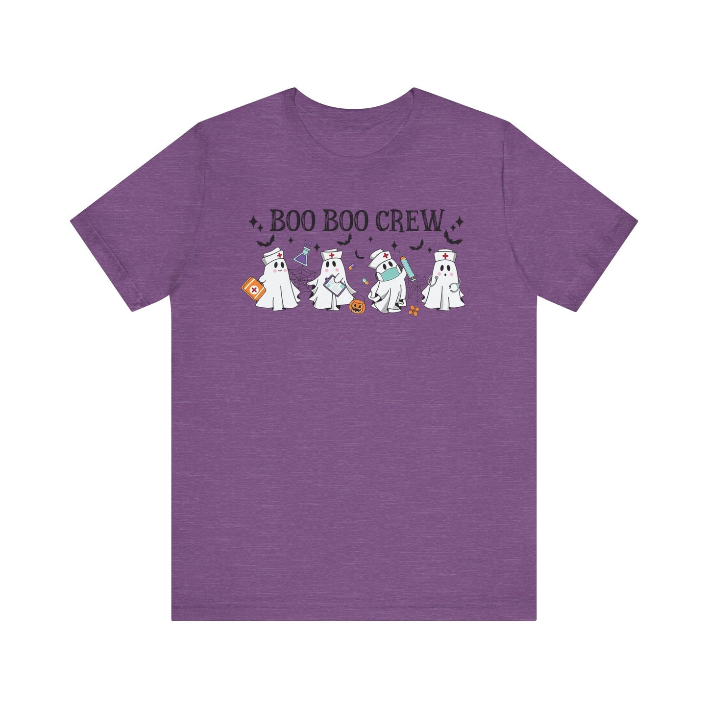 BOO BOO CREW HALLOWEEN NURSE Unisex Jersey Short Sleeve Tee