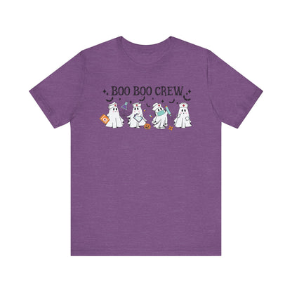 BOO BOO CREW HALLOWEEN NURSE Unisex Jersey Short Sleeve Tee