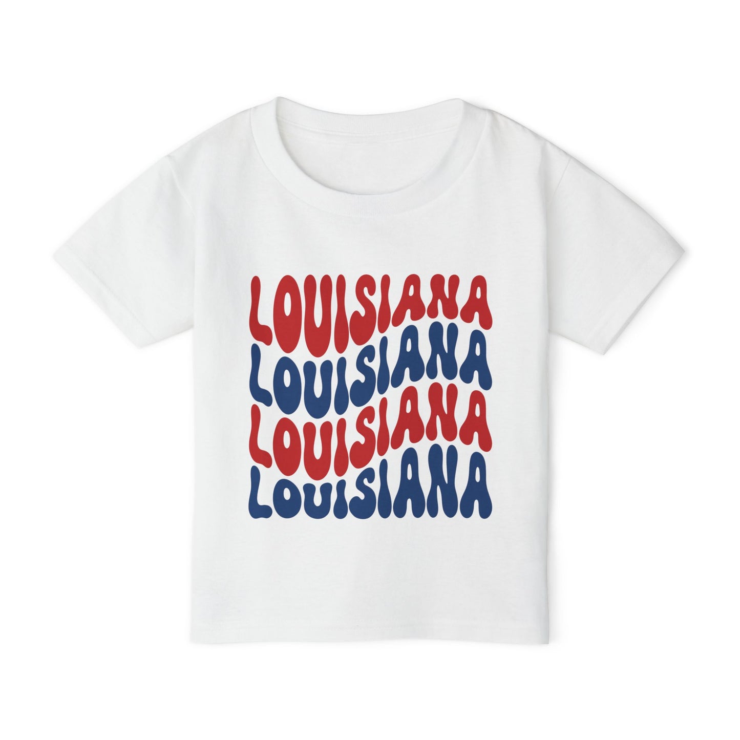 Toddler Louisiana Red White and Blue T-shirt