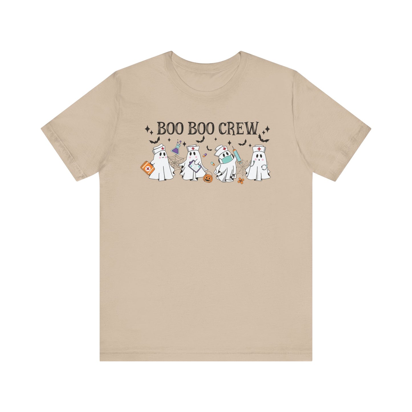 BOO BOO CREW HALLOWEEN NURSE Unisex Jersey Short Sleeve Tee