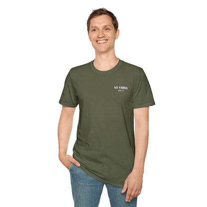 40 Yards Out American Bass Unisex Softstyle T-Shirt