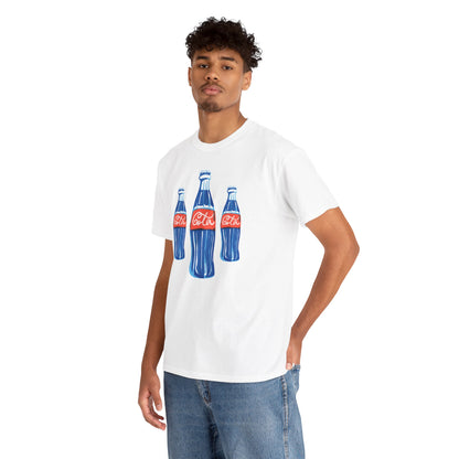 Coca Cola Retro Design Adult Heavy Cotton Tee