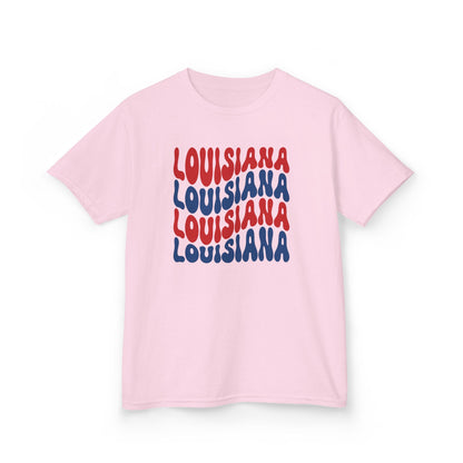 Kids Louisiana Red, White, and Blue