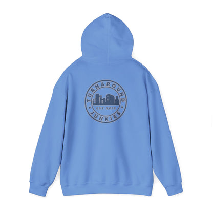 Turnaround Junkies Circle Logo Heavy Blend™ Hooded Sweatshirt
