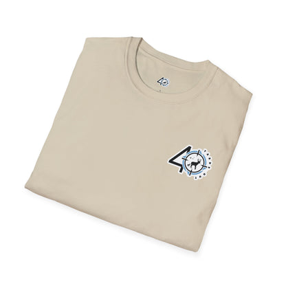 40 Yards Out Antler Deer Unisex Softstyle T-Shirt