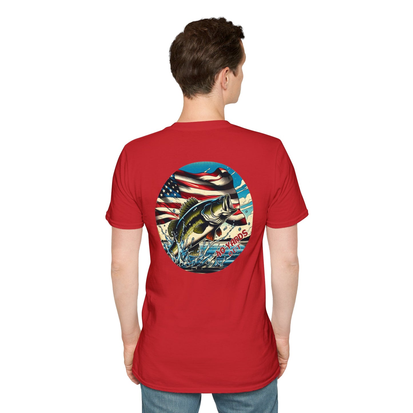 40 Yards Out American Bass Unisex Softstyle T-Shirt