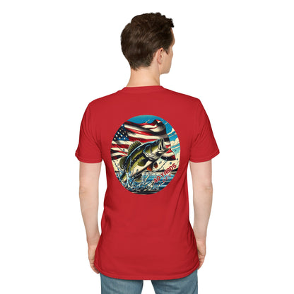 40 Yards Out American Bass Unisex Softstyle T-Shirt