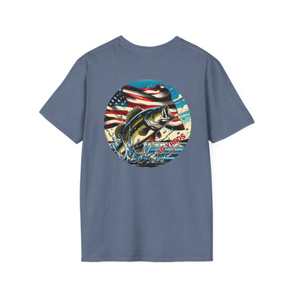 40 Yards Out American Bass Unisex Softstyle T-Shirt
