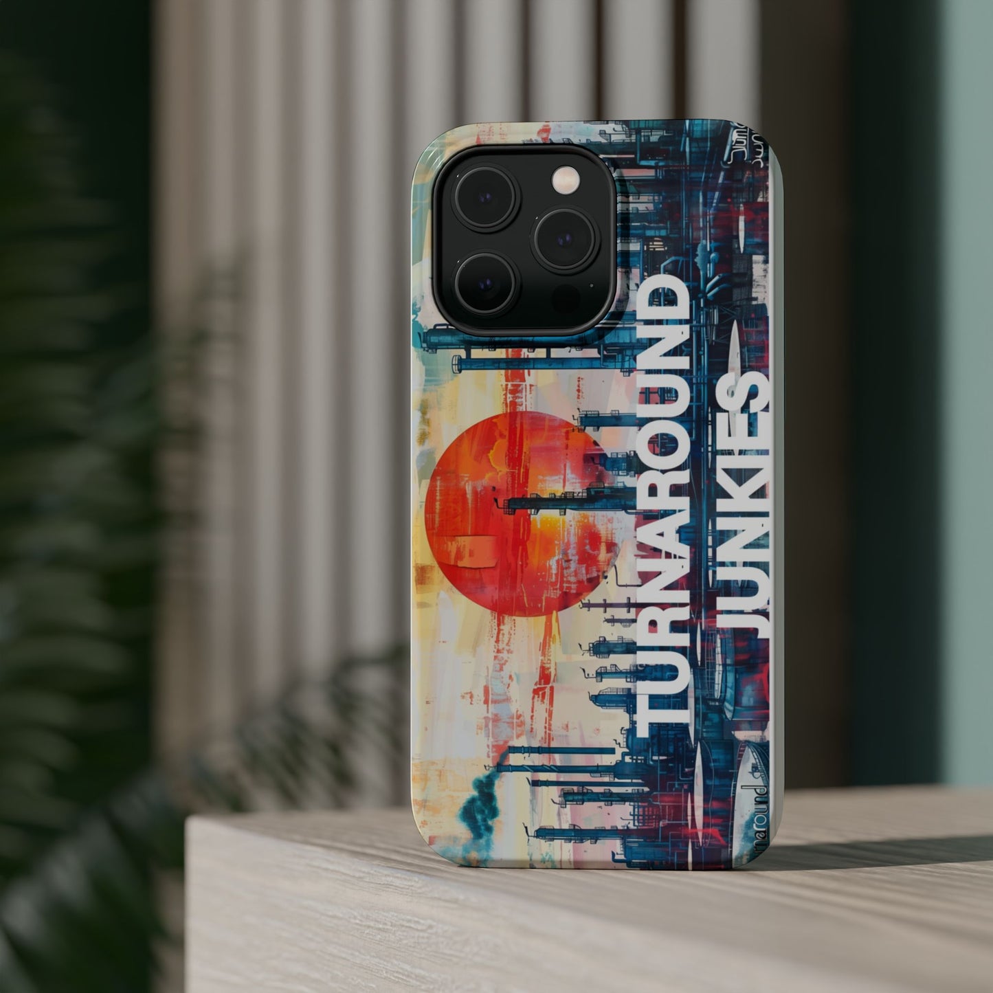 Turnaround Junkies  Red Sun Rising Magnetic Tough Cases