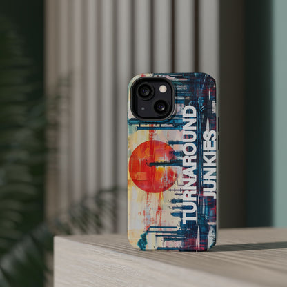 Turnaround Junkies  Red Sun Rising Magnetic Tough Cases