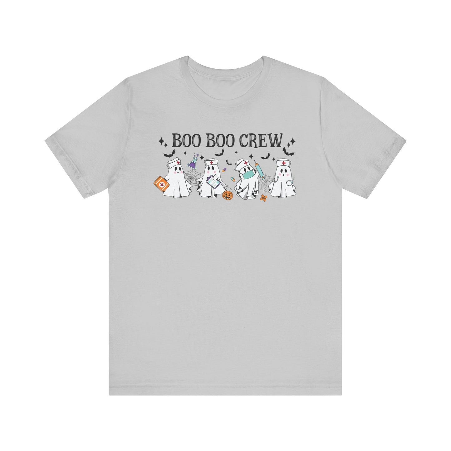 BOO BOO CREW HALLOWEEN NURSE Unisex Jersey Short Sleeve Tee