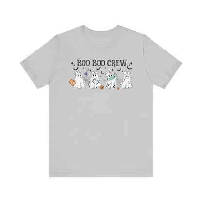 BOO BOO CREW HALLOWEEN NURSE Unisex Jersey Short Sleeve Tee