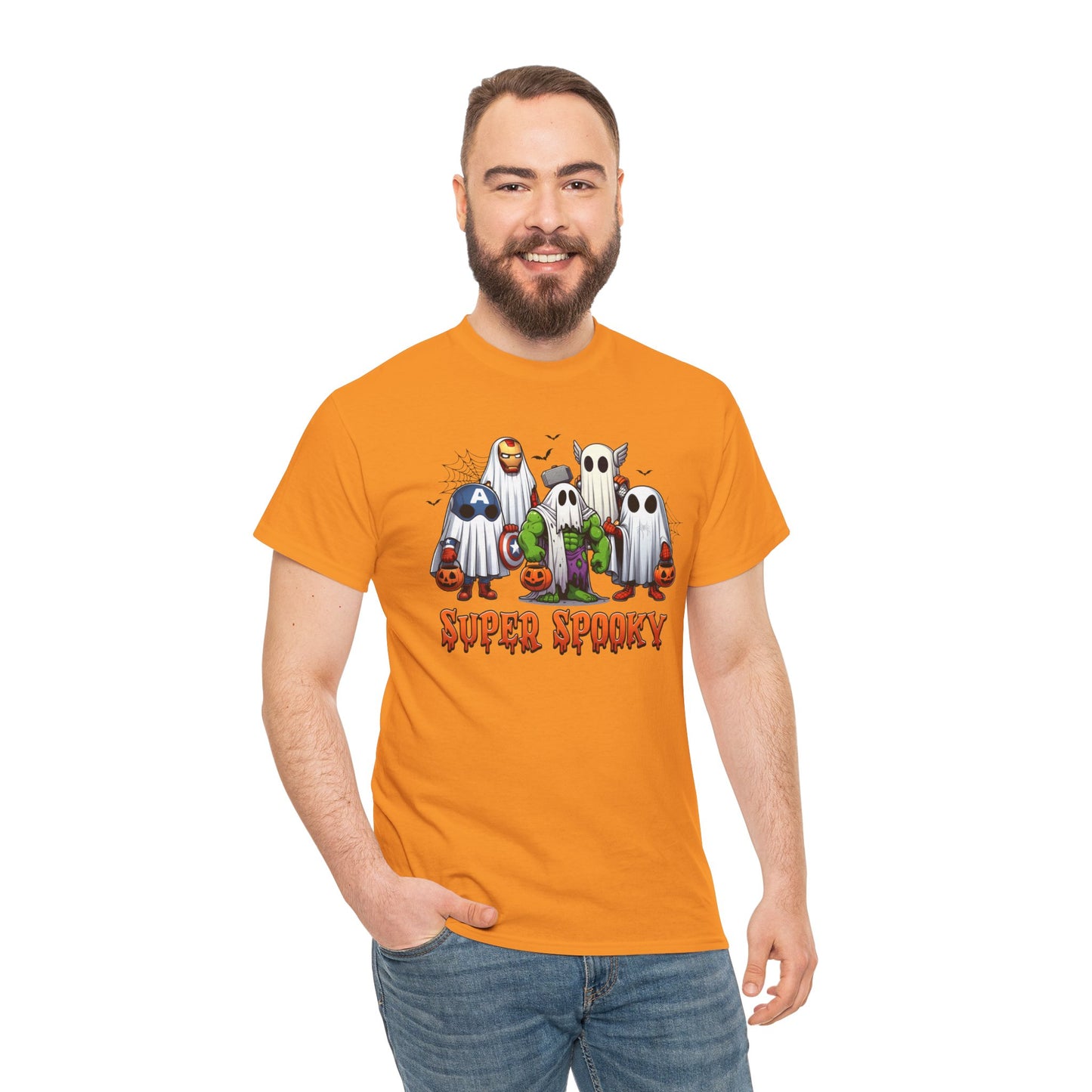 DAD SUPER SPOOKY Unisex Heavy Cotton Tee