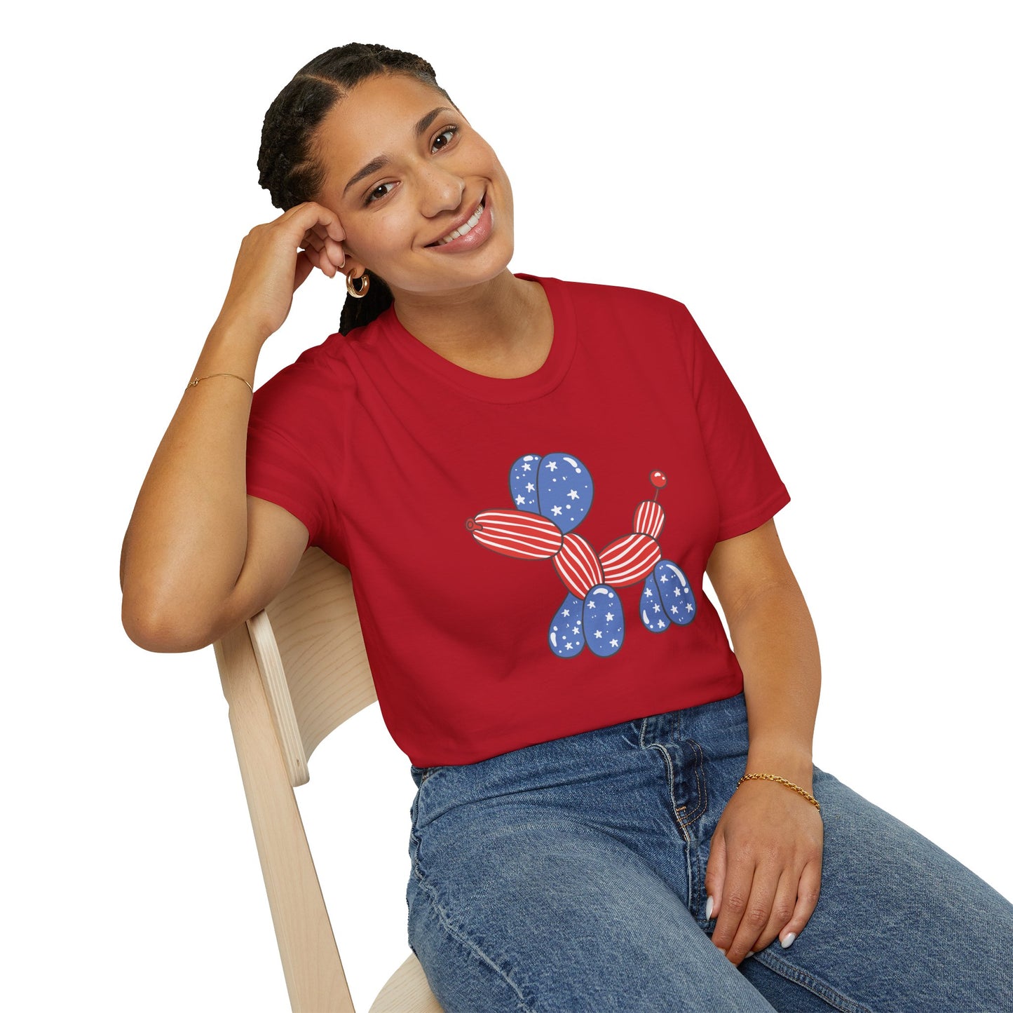Adult USA Balloon Dog shirt