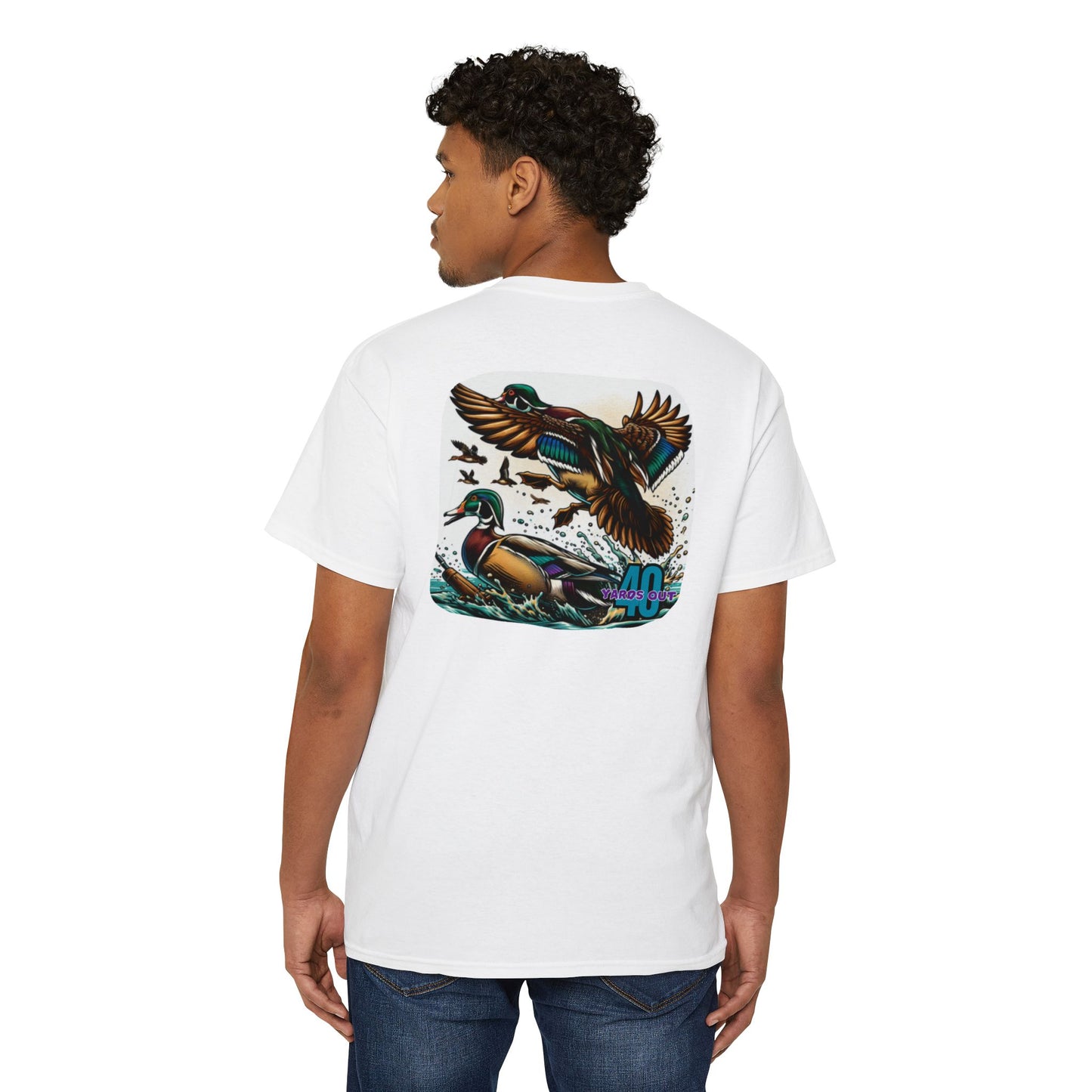40 Yards Out Wood Duck Pocket Tee
