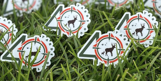 40 yards out stickers