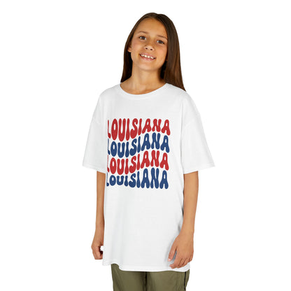 Kids Louisiana Red, White, and Blue