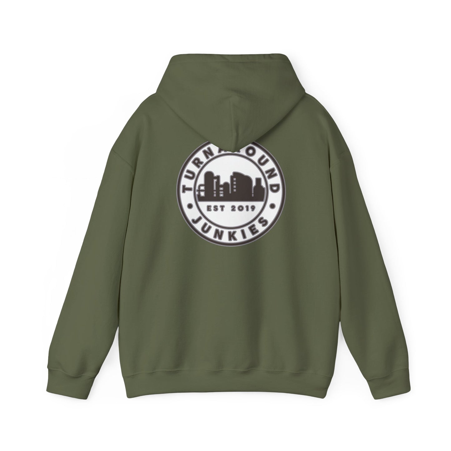 Turnaround Junkies Circle Logo Heavy Blend™ Hooded Sweatshirt