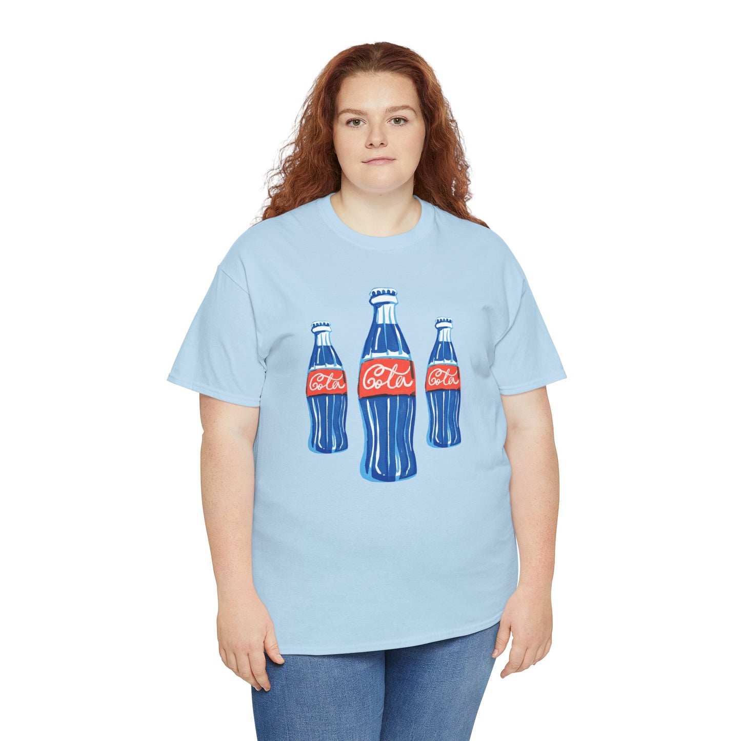 Coca Cola Retro Design Adult Heavy Cotton Tee