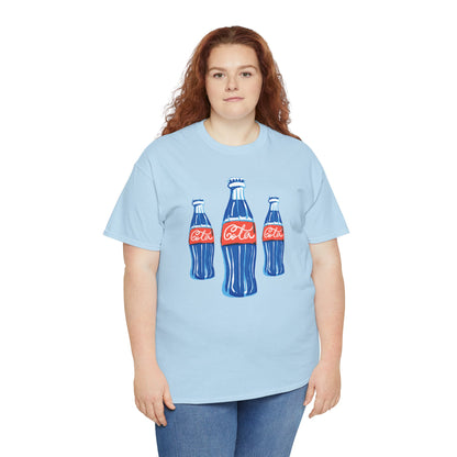 Coca Cola Retro Design Adult Heavy Cotton Tee