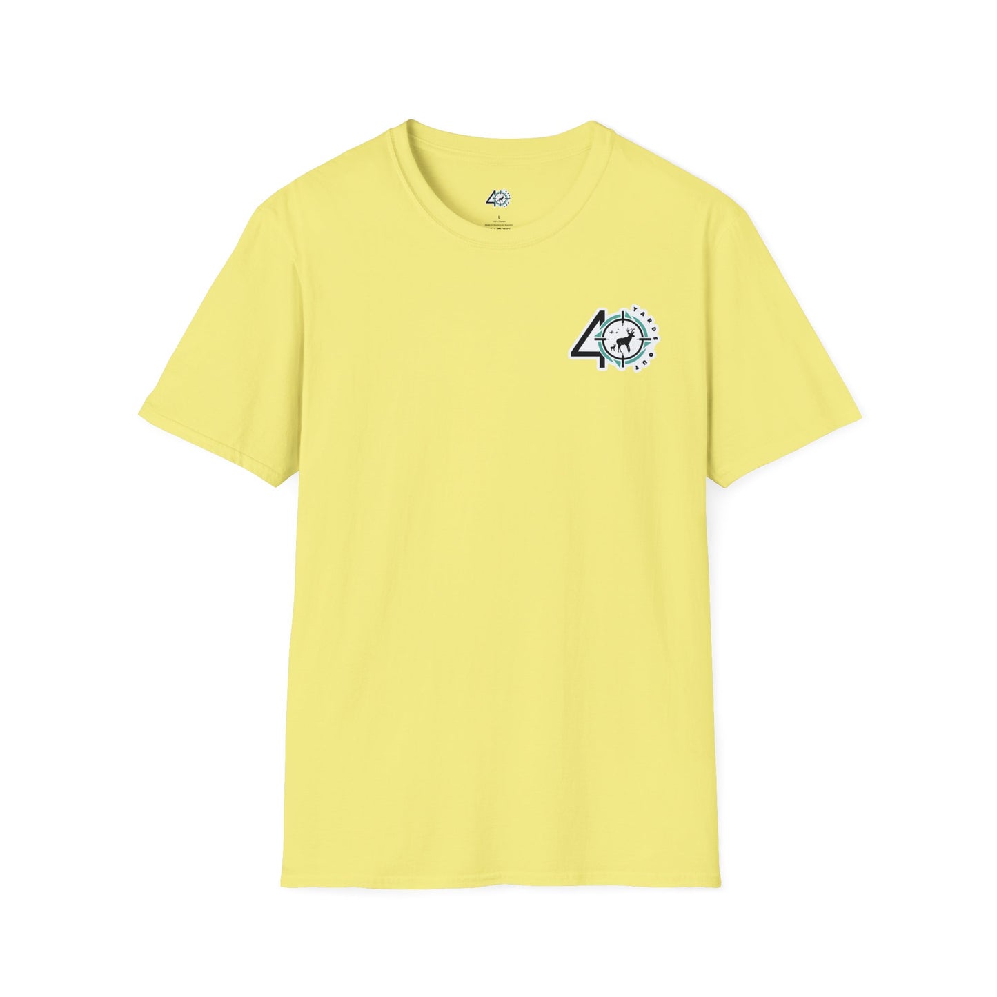 40 YARDS OUT Black Retriever Duck Watch Unisex Softstyle T-Shirt