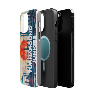Turnaround Junkies  Red Sun Rising Magnetic Tough Cases