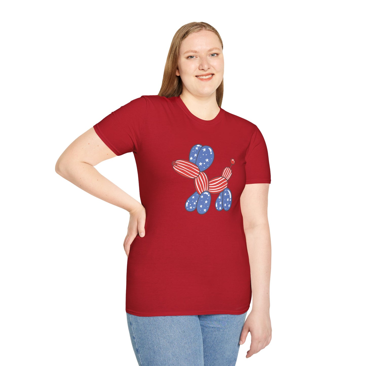 Adult USA Balloon Dog shirt