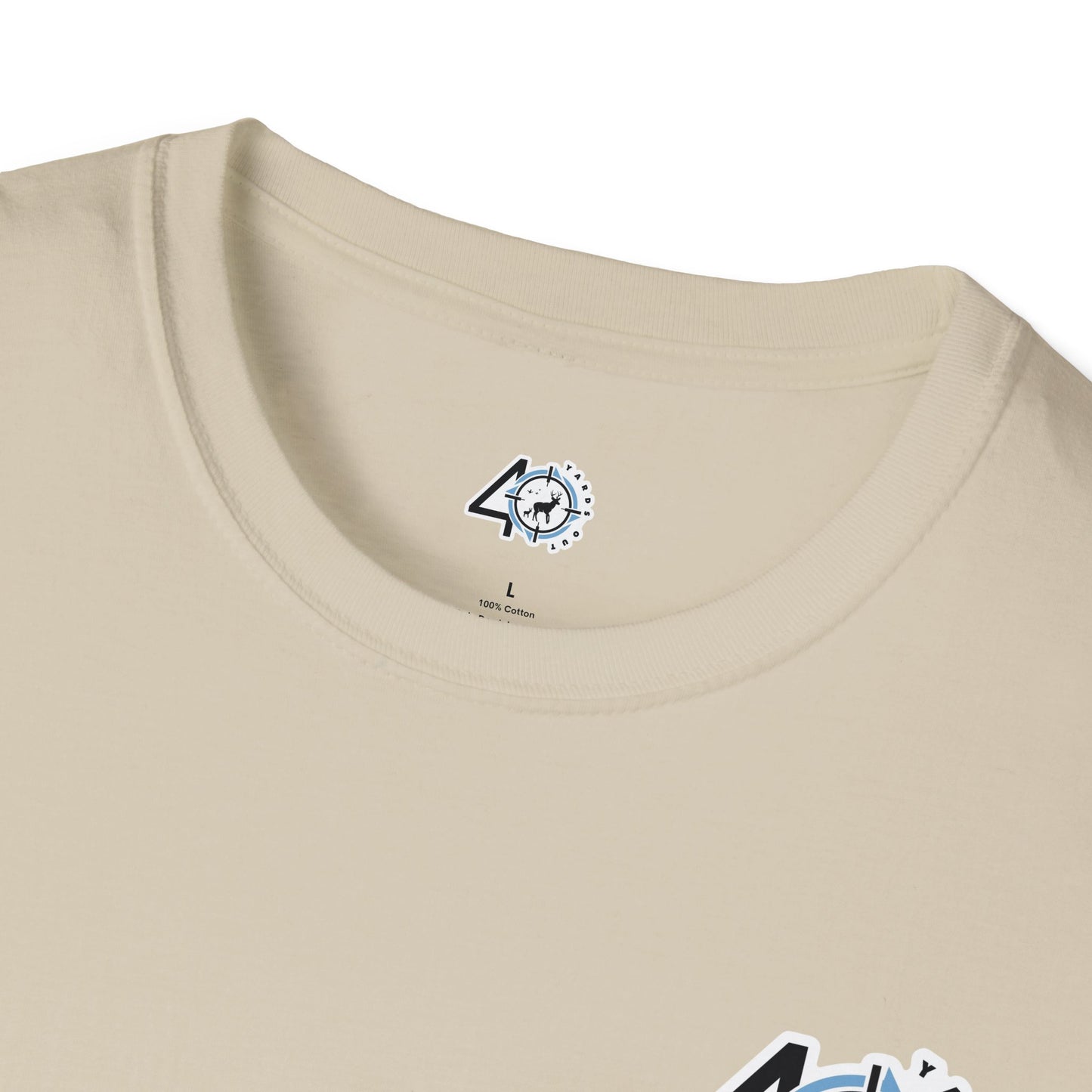 40 Yards Out Antler Deer Unisex Softstyle T-Shirt