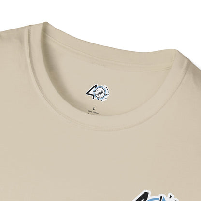 40 Yards Out Antler Deer Unisex Softstyle T-Shirt