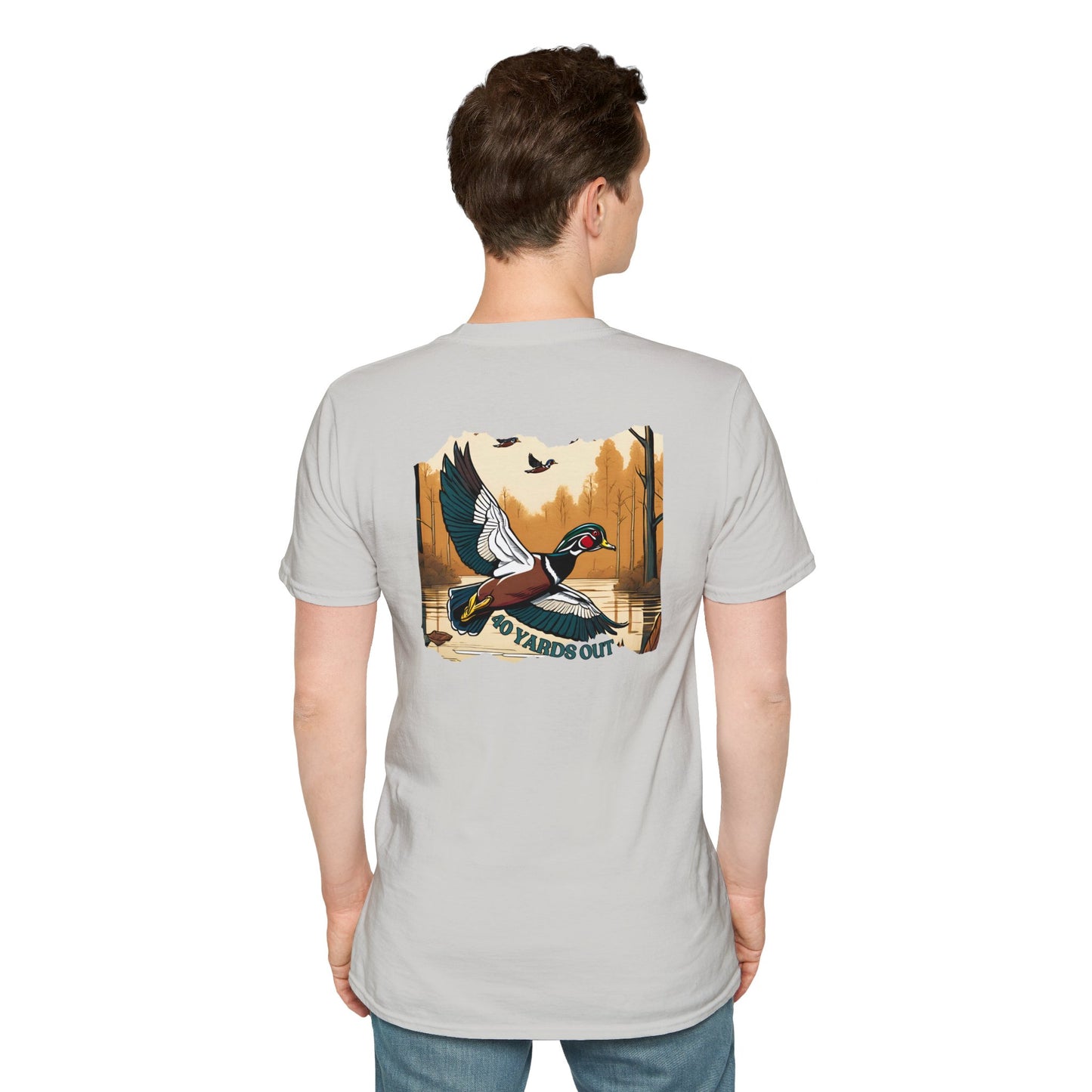 40 Yards Out Wood Duck Unisex Softstyle T-Shirt