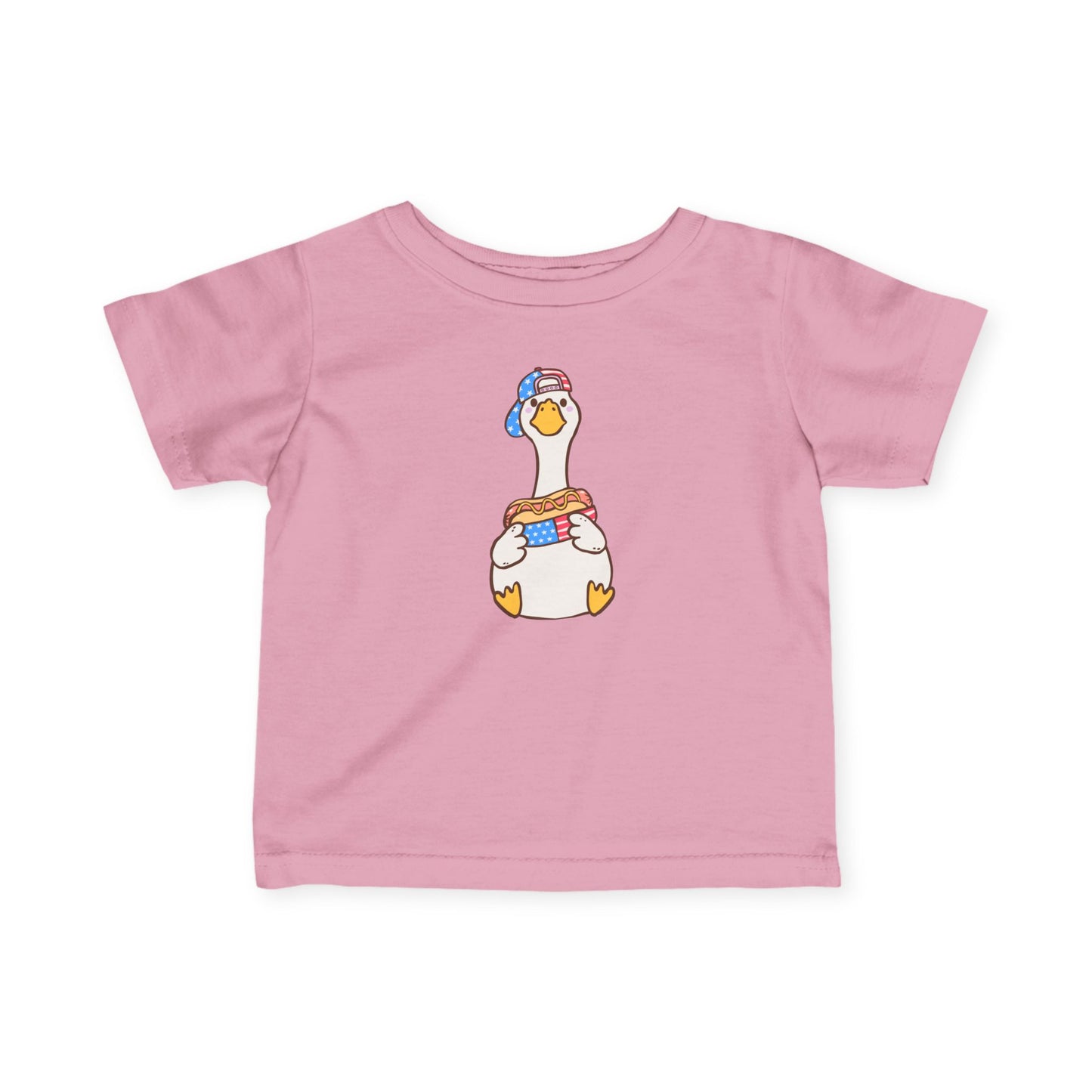 Infant Tee - Red, White, and Blue Duck Design