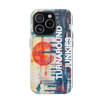Turnaround Junkies  Red Sun Rising Magnetic Tough Cases