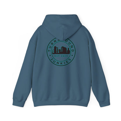 Turnaround Junkies Circle Logo Heavy Blend™ Hooded Sweatshirt