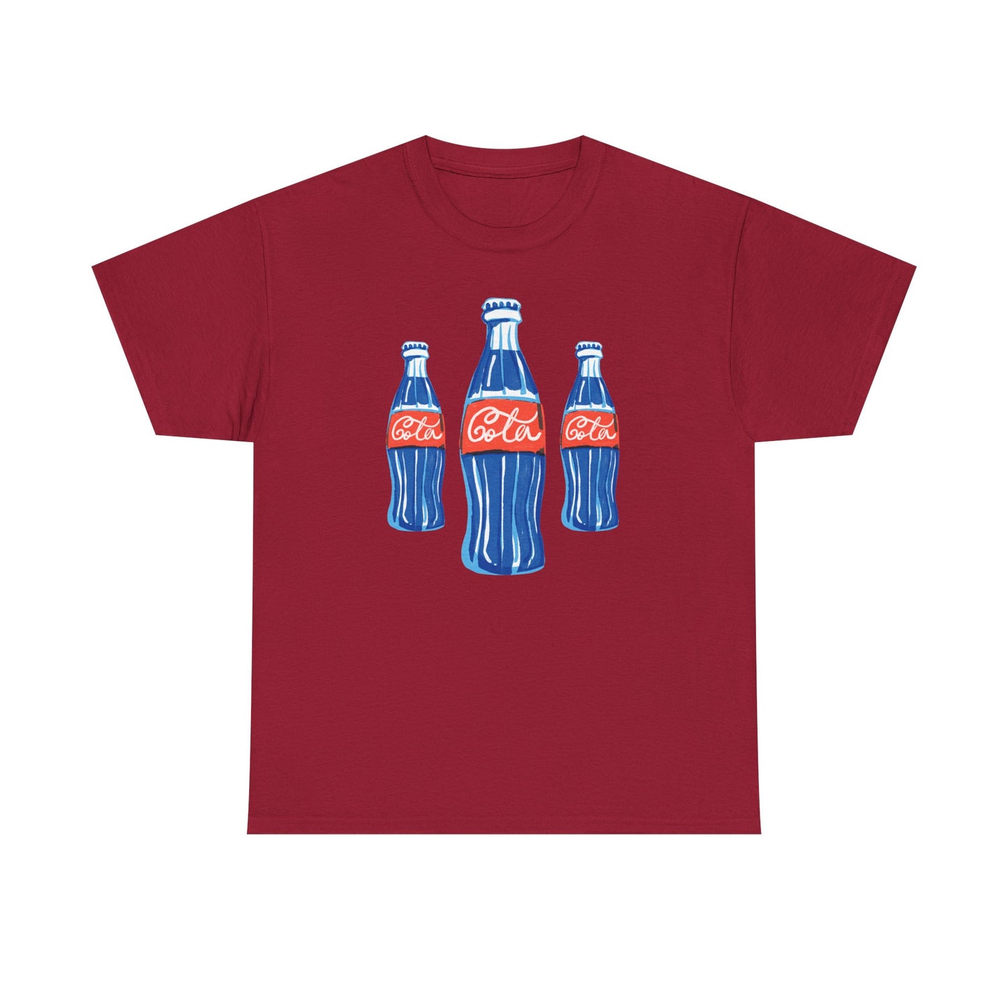 Coca Cola Retro Design Adult Heavy Cotton Tee