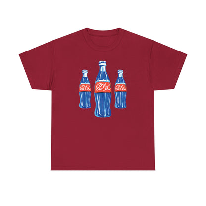 Coca Cola Retro Design Adult Heavy Cotton Tee
