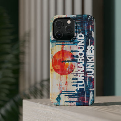 Turnaround Junkies  Red Sun Rising Magnetic Tough Cases
