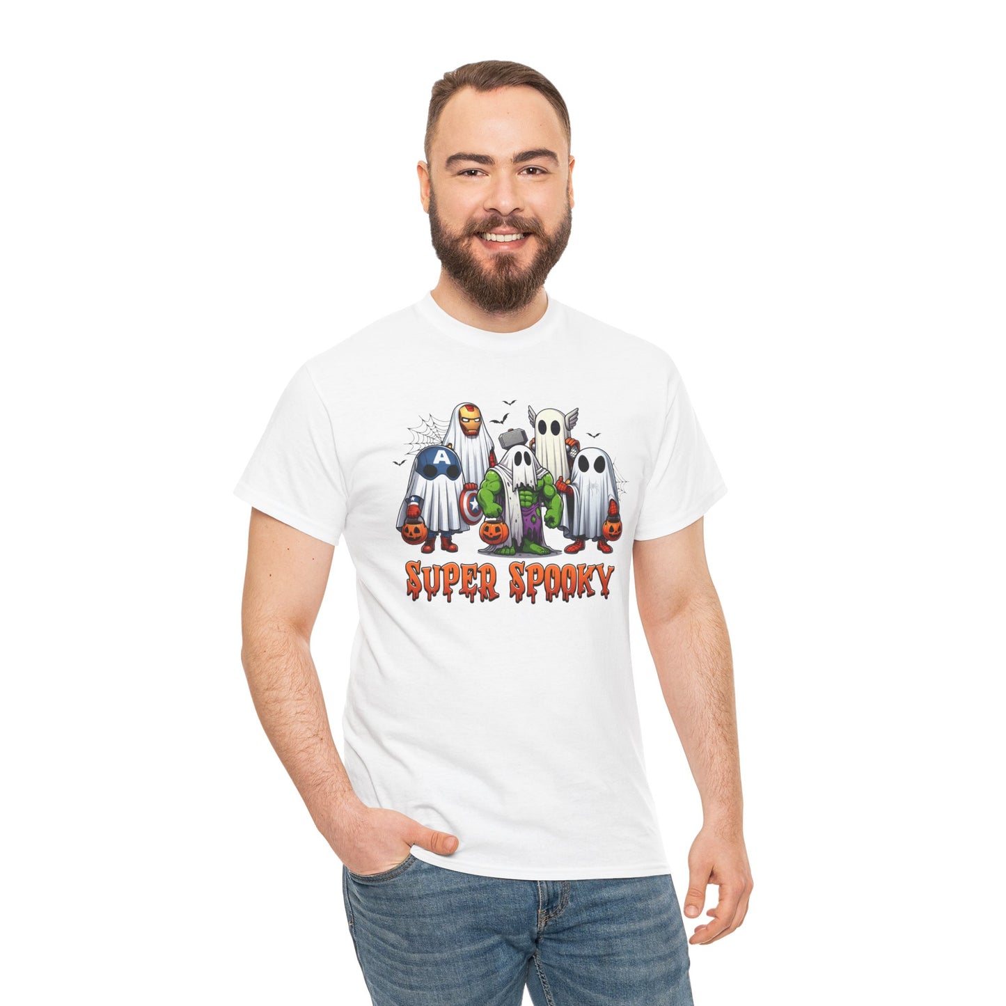 DAD SUPER SPOOKY Unisex Heavy Cotton Tee