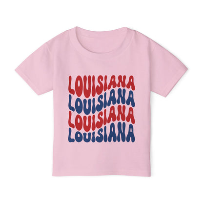 Toddler Louisiana Red White and Blue T-shirt