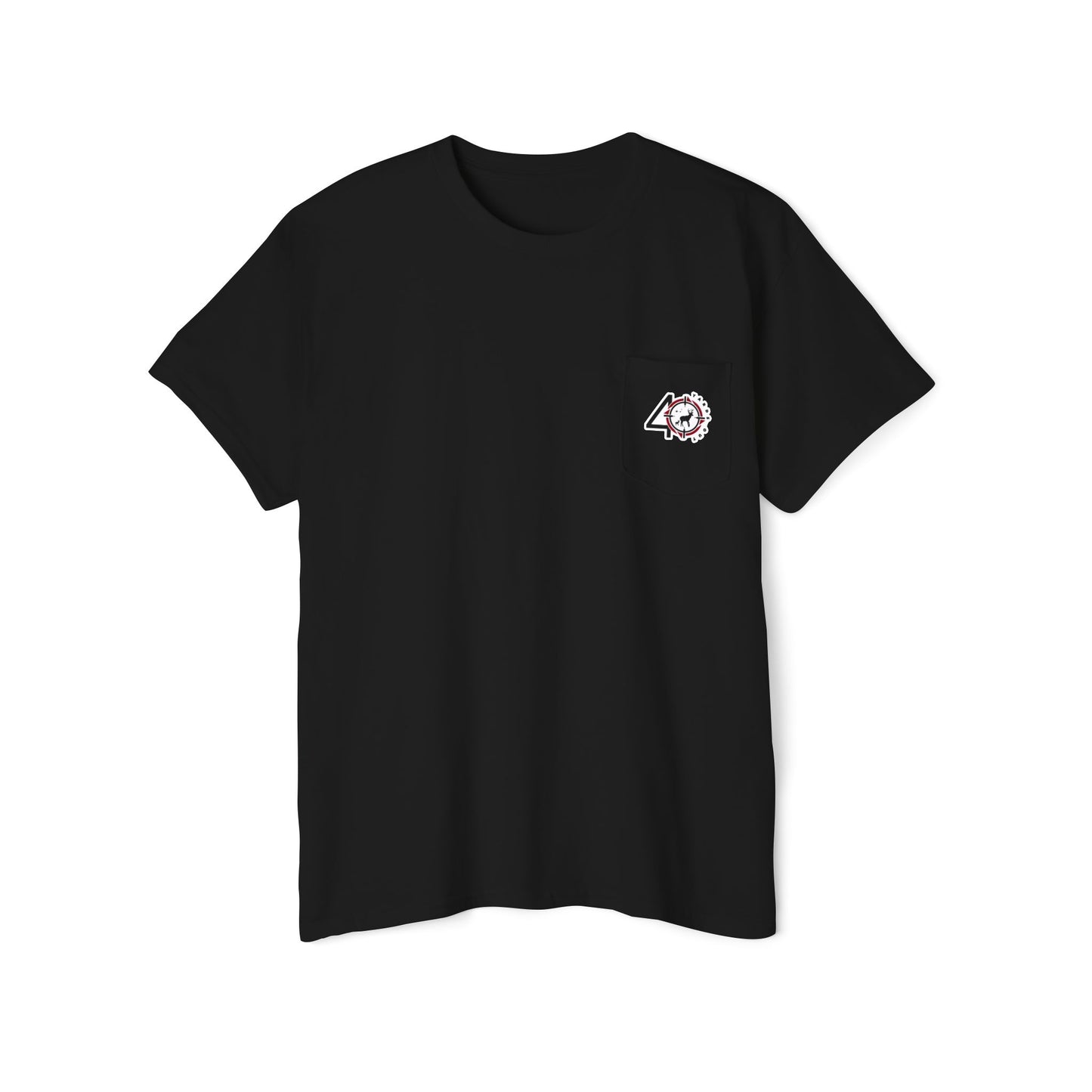 40 Yards Out American Flag Buck Pocket Tee