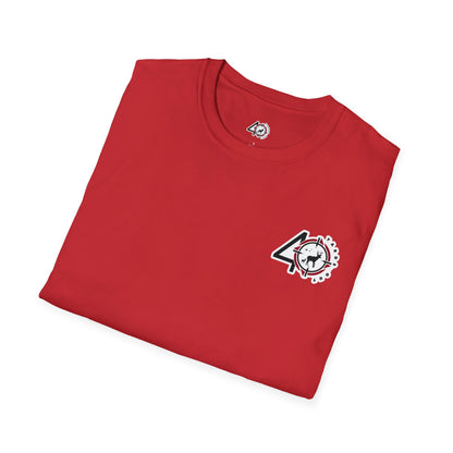 40 Yards Out American Flag Buck Unisex Softstyle T-Shirt