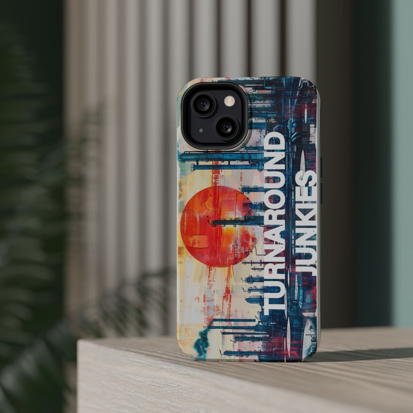 Turnaround Junkies  Red Sun Rising Magnetic Tough Cases
