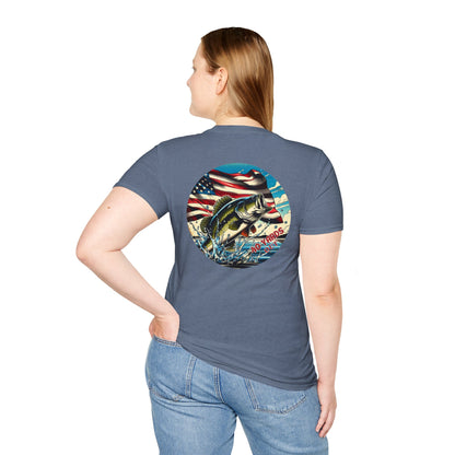 40 Yards Out American Bass Unisex Softstyle T-Shirt